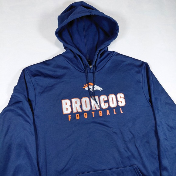 NFL Team Apparel Other - NFL Team Apparel Denver Broncos Football Hoodie Navy Blue XL TX3 Cool 2FJA